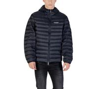 Armani Exchange Men's Hooded Print Jacket with Zip and Front Pockets - Blue - L