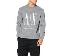 Armani Exchange Men's Icon, Maxi Front Logo, Crew Neck Sweatshirt