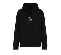 Armani Exchange Men's, Icon project, embroidered logo Hooded Sweatshirt, Black, S