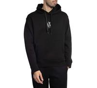 Armani Exchange Men's, Icon project, embroidered logo Hooded Sweatshirt, Black, XS