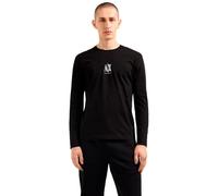 Armani Exchange Men's Icon Project, Embroidered Logo, Long Sleeve, T-Shirt, Black, XL