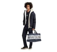 Armani Exchange Men's Icon Project, Embroidered Logo, Long Sleeve, T-Shirt, Blue, L