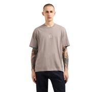 Armani Exchange Men's Icon Project, Embroidered Logo, T-Shirt, Brown, L