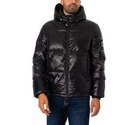 Armani Exchange Men's Icon Project, Full Zip, Puffer Jacket, Black, S, Black, S