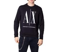 Armani Exchange Men's Big Ax Crewneck Sweatshirt - Black - L