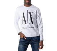 Armani Exchange Men's Icon Project Sweatshirt, White (White 1100), XX (Size: X-Small)