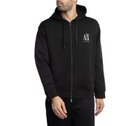 Armani Exchange Men's Jersey Logo Zip Hoodie, Black