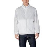 Armani Exchange Men's Lightweight Zip-up Hooded Windbreaker Jacket, White 1100, S