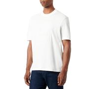 Armani Exchange Men's Limited Black Edition A|x Box Logo Regular Fit Heavy Jersey Tee T-Shirt, Off White, M
