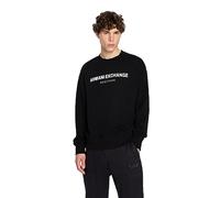 Armani Exchange Men's Limited Edition We Beat As One Capsule French Terry Pullover Sweatshirt, Black, L