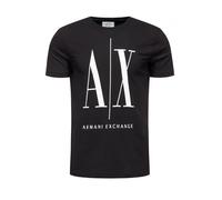 Armani Exchange Men's Logo Icon Tee T-Shirt, Black (Black 1200), Medium