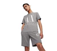 Armani Exchange Men's Logo Icon Tee T-Shirt, Grey (Bc09 3930), X-Small