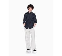 Armani Exchange Men's Logo Pattern Shirt, Navy, L