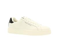 Armani Exchange Men's London Sneaker, OFF WHITE/BLACK, 8 UK