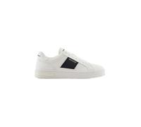 Armani Exchange Men's London Sneaker, Off White Deep Navy, 11 UK