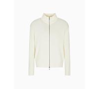 Armani Exchange Men's Long Sleeve Back Logo Patch Zip Closure Cardigan Sweater