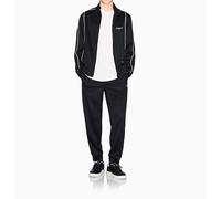 Armani Exchange Men's Long Sleeve Side Logo Zip Closure, Sweatshirt, Black, XL, black, XL