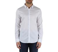 Armani Exchange Men's Long Sleeve Ultra Stretch Lyocell Button Down Shirt. Slim Fit. Shirt (Pack of 1)