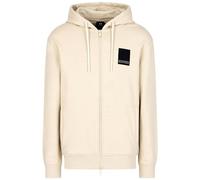 Armani Exchange Men's Milano Edition Full Zip Hoodie with Logo Patch Hooded Sweatshirt, Fog, XS