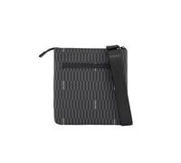 Armani Exchange Men Milano, Essential, New Print, Extendend Logo Messenger Bag, Black/Chimera, One Size