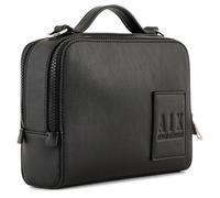 Armani Exchange Men's Nicolas, Double Zip Opening Crossbody, Black, one_Size
