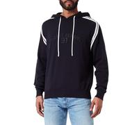 Armani Exchange Men's Ninety One Logo, Hoodie, Cuffed Sleeves Sweatshirt, deep Navy, L
