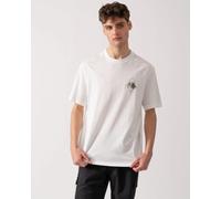 Armani Exchange Mens Palm Trees AX Logo T-Shirt - Off White U0009