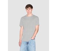 Armani Exchange Mens Patterned T-Shirt in White Cotton - Size Medium