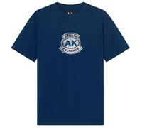 Armani Exchange Men's Printed Vintage Front Logo T-Shirt, Blue, L
