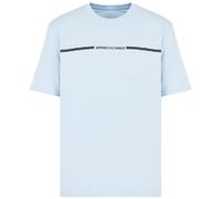Armani Exchange Men's Regular fit, Constrast Logo line T-Shirt, XL, Celestial Blue