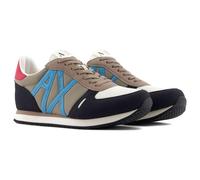 Armani Exchange for man. XUX017XCC68U645 Brown logo trainers (44), Flat, Laces, Casual