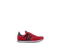 Armani Exchange Men's Rio Side Logo Sneaker, Red+Black, 7 UK