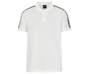 Armani Exchange Men's Short Sleeve Jacquard Logo Polo Polo Shirt