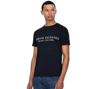 Armani Exchange Men's Short Sleeve Milan New York Logo Crew Neck T-Shirt, Navy, M