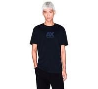 Armani Exchange Men's Short Sleeve Printed Logo Round Collar T-Shirt, Black, L