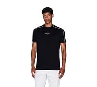 Armani Exchange Men's Short Sleeve Round Collar Front Logo T-Shirt Black XS, Black, XS