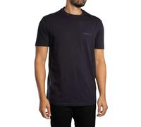 Armani Exchange Men's Short Sleeve Side Milano-New York Logo Lettering T-Shirt, Blue, L, deep Navy, L