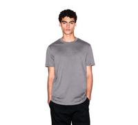 Armani Exchange Men's Short-Sleeved Front Milano New York Logo Lettering T-Shirt, Grey, S, Dark Gull Gray, S