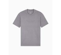 Armani Exchange Men's Short-Sleeved Front Milano New York Logo Lettering T-Shirt, Grey, S, Dark Gull Gray, S