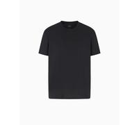 Armani Exchange Men's Short-Sleeved Lettering Logo On Front T-Shirt, Black, M
