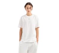 Armani Exchange Men's Small Embroidered Logo Regular Fit Tee T-Shirt, Off White, S