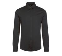 Armani Exchange Men's Smart Stretch Satin Casual Shirt, Black (Black 1200), X-Large