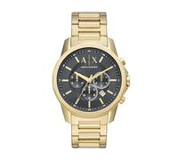 Armani Exchange Men's Stainless Steel Chronograph Dress Watch, Gold Steel, Quartz Watch