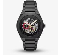 Armani Exchange Mens Sync Automatic Black Skeleton Dial Watch AX4196