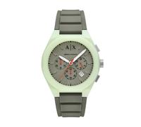 Armani Exchange Men's Sync Chronograph Green Silicone Watch