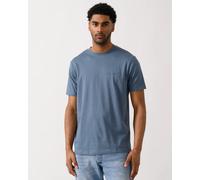 Armani Exchange Mens T-Shirt with Small Milano/New York Logo - China Blue