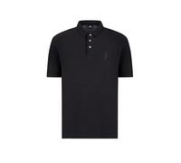 Armani Exchange Men's The Grid, Sustainable, Embroidered Front Logo Polo Shirt, Black, XS
