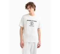 Armani Exchange Men's The Grid, Sustainable, Embroidered Front Logo T-Shirt (Pack of 1)