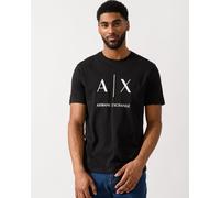 Armani Exchange Mens UC001 Slim-Fit T-Shirt in Black Cotton - Size X-Large