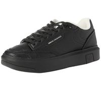Armani Exchange Men's Venice, Logo Tab on Sole Trainers, Black, 40 EU